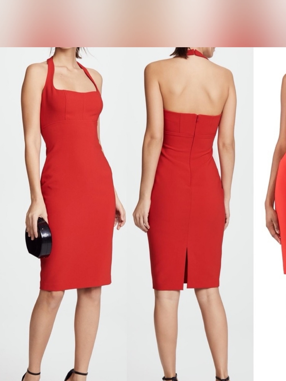 LIKELY Dixie Red Halter Sheath Dress - Picture 10 of 16